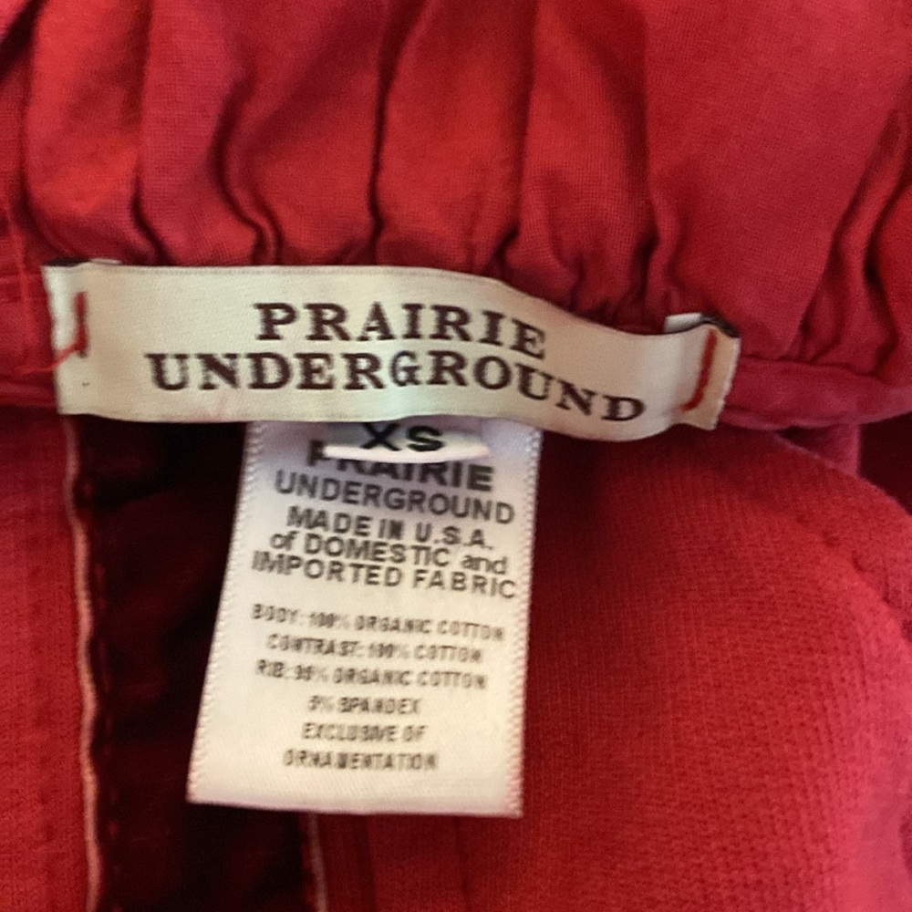Prairie Underground Red Velvet Victorian Hoodie Size XS - Picture 3 of 6